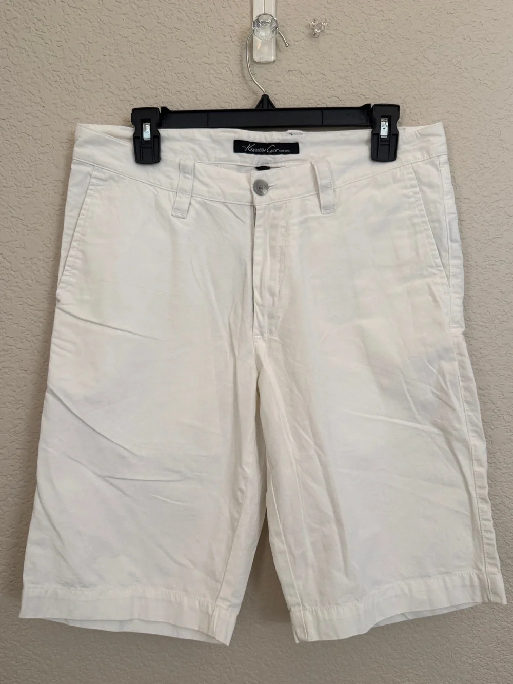 Kenneth Cole Men’s Cotton Shorts White Size 30